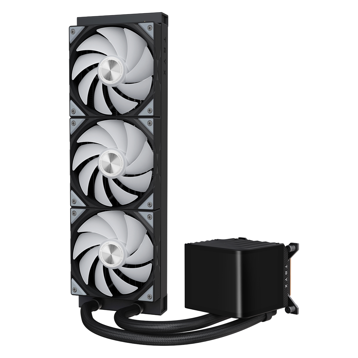 TRYX PANORAMA ARGB 360mm AiO Liquid CPU Cooler in Black - CCL